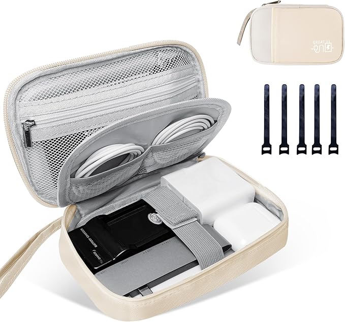 Electronics Travel Organizer, Business-Beige