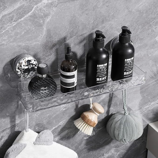 Suction Cup Shower Caddy, Corrugated Suction Cup Storage Holder