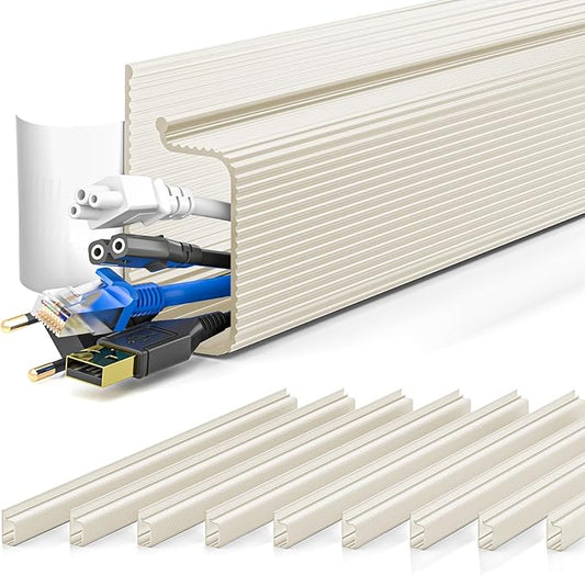 157in Cable Management, Cord Organizer, Beige