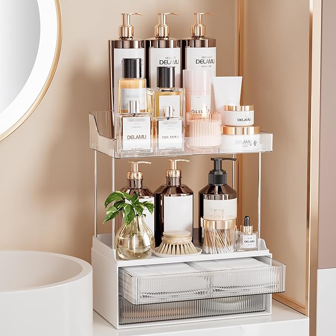 Bathroom Organizers and Storage, Clear
