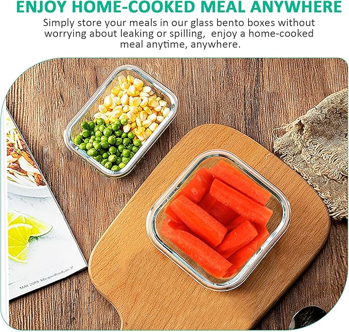 KOMUEE 24 Pieces Glass Food Storage Containers Set, Meal Prep Containers, BPA-Free Airtight Glass Storage Containers with lids,Freezer, Microwave and Oven Safe,Gray