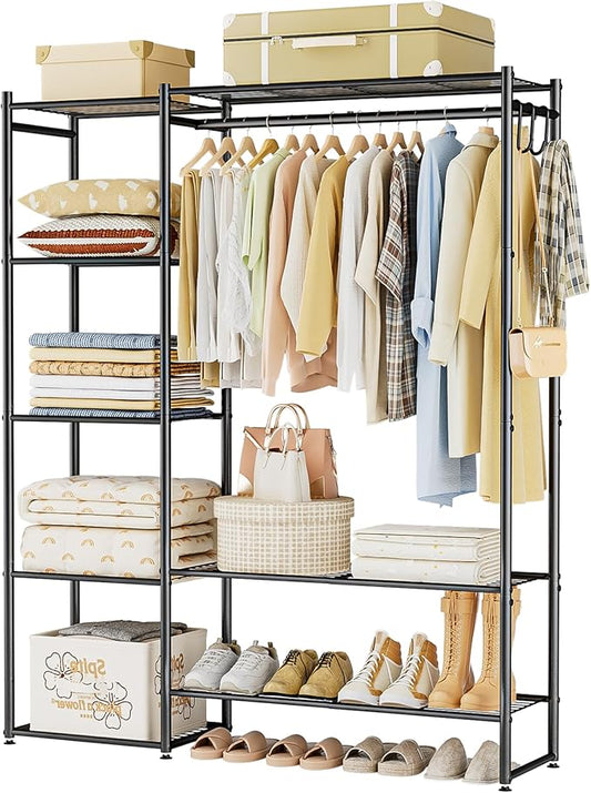 Wardrobe Closet, Portable Clothing Rack for Hanging Clothes