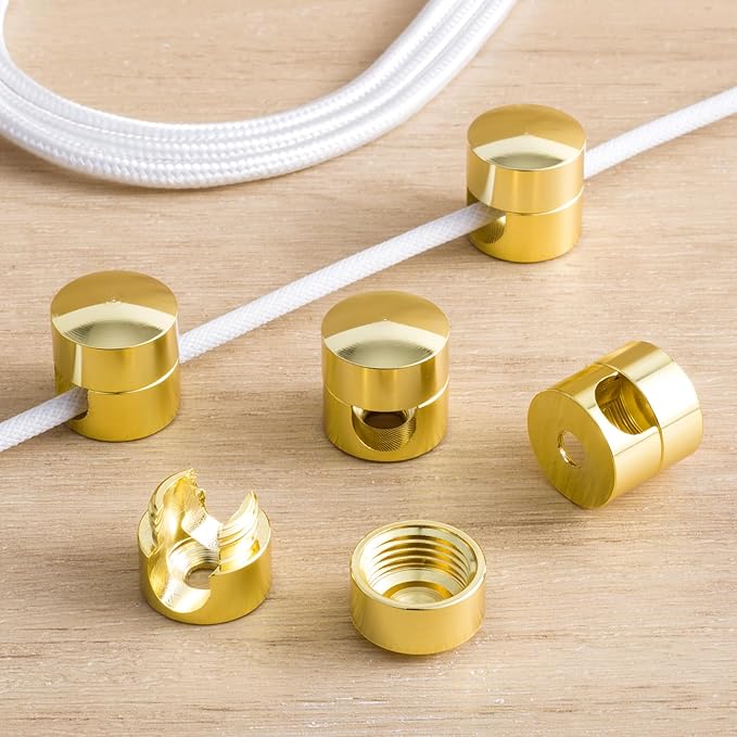 5 Sets Charger Holders for Cords, Gold Adjustable Cable Anchor Holders