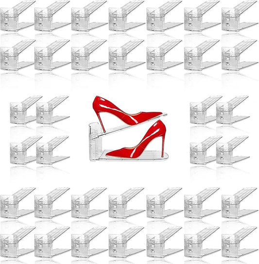 36 Pack Clear Shoe Slots Organizer