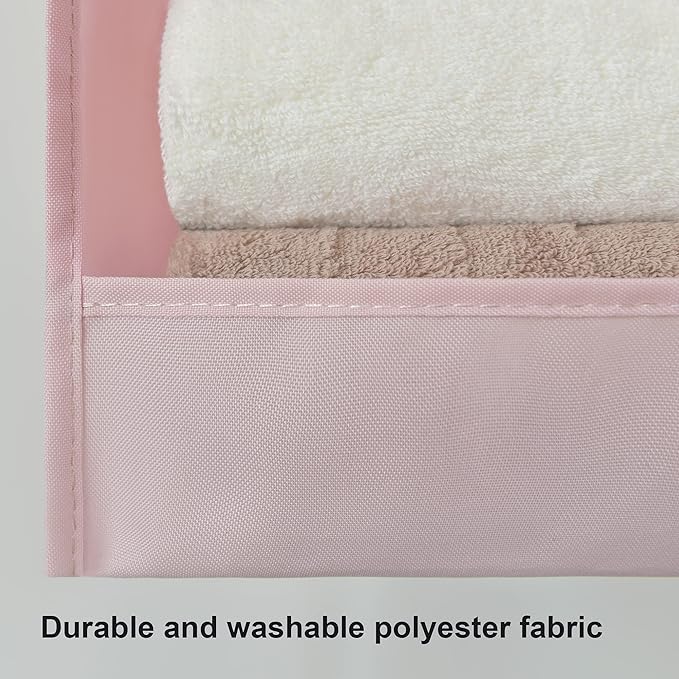 SAYS 3 Shelf Hanging Closet Organizers and Storage, Pink