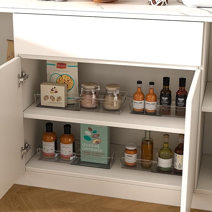 8 Pcs Expandable Clear Drawer Organizers