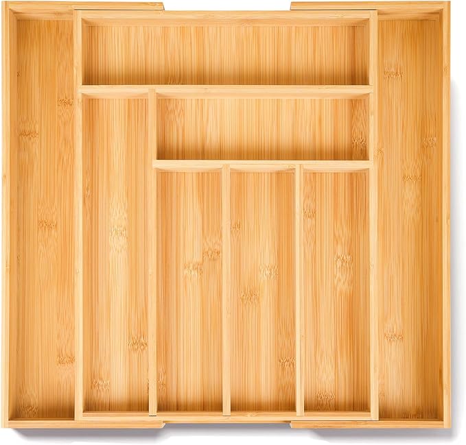 100% Bamboo Expandable Drawer Organizer