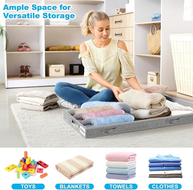 5 Inch Low Profile Under Bed Storage Drawer 2 Pack