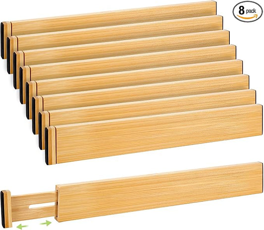 Drawer Divider, Natural, 8 Pack Large