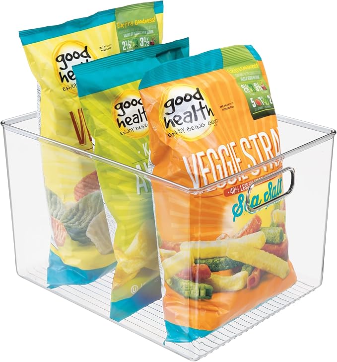Linus Multi-Purpose Storage Bin with Handles for Kitchen, Pantry, Cabinet