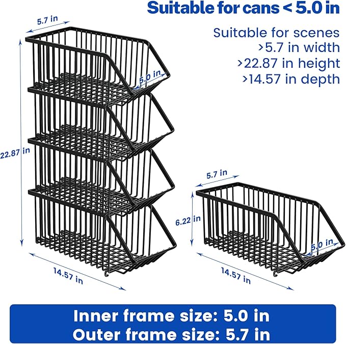 Stackable Soda Can Dispenser Organizer Rack