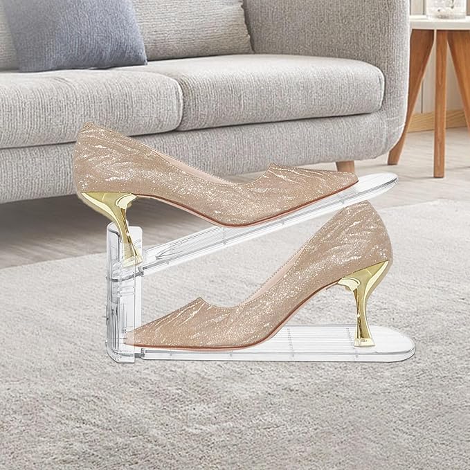 Transparent Shoe Slots Organizer for Closet