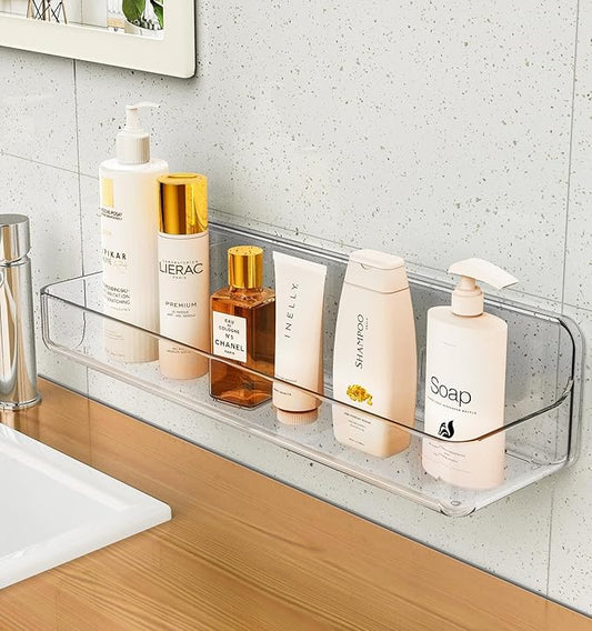 Shower shelves, Adhesive Clear Acrylic Bathroom Shower caddy Organizer
