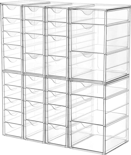Acrylic Organizer with 32 Drawers, Desk Organizers and Accessories
