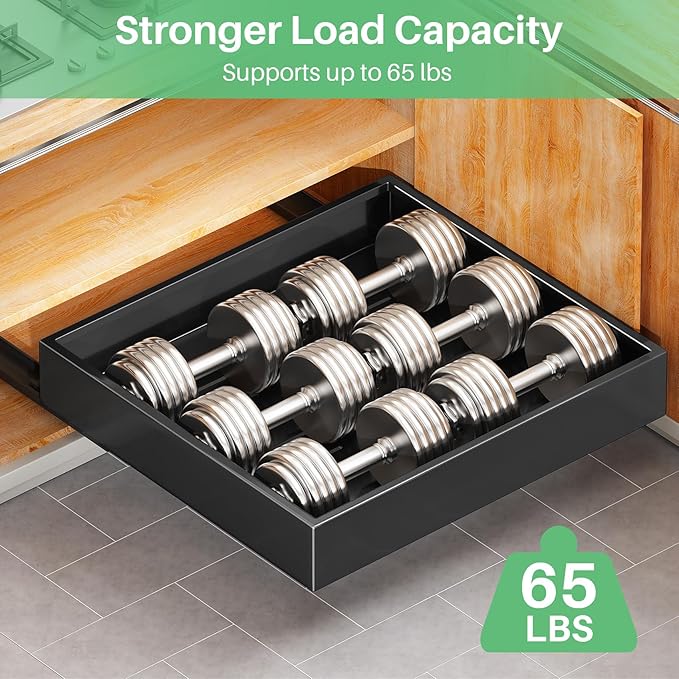 2Pack Pull out Cabinet Organizer, 21" Deep