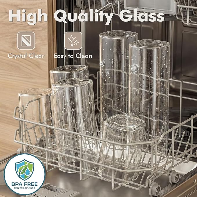 3-Pack 1.6Qt Square Glass Storage Jars with Bamboo Lids, Pantry Storage Containers for Neat Organization, Ideal for Minimalist Kitchen Organizer, Nut, Coffee Beans, Oats, Cookie, Candy, Flour