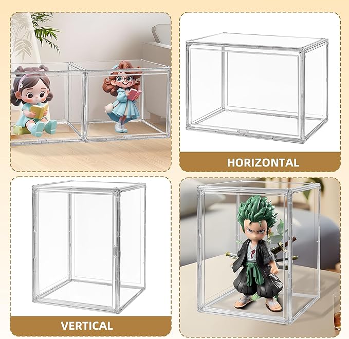 Extra Large Storage Bins with Magnetic Door