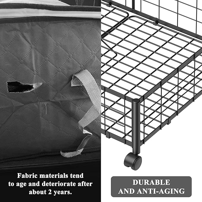 Hleelomi Under Bed Storage with Wheels, 360° Rotating, No-Assembly Underbed Storage Containers, 1 PACK
