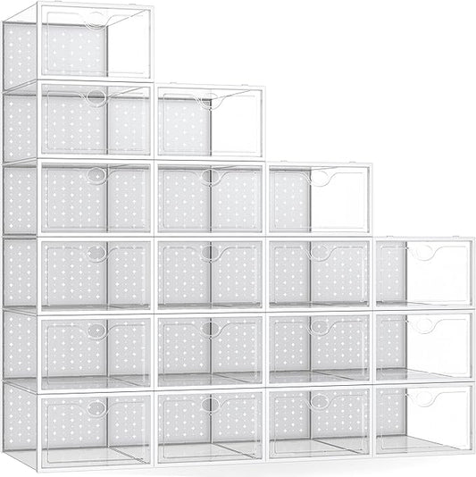 X-Large Shoe Storage Boxes 18 Pack
