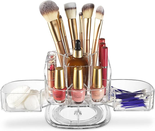 360-Degree Rotating Makeup Organizer
