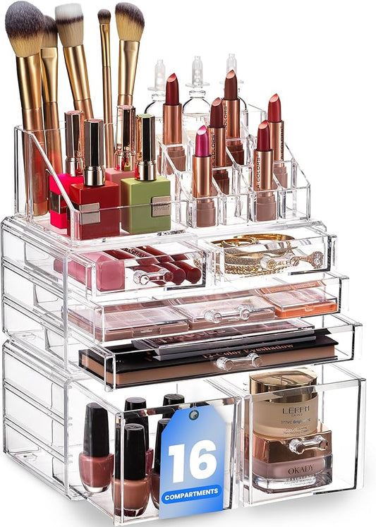 Clear Cosmetic Storage Organizer, Classy Design, Versatile, Simplifies Your Life