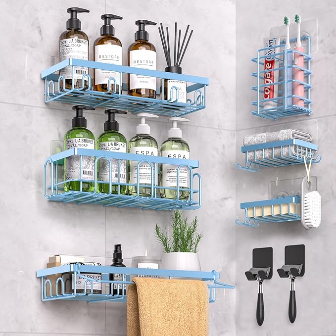 Shower Caddy 9 Pack, Blue 9 Pack