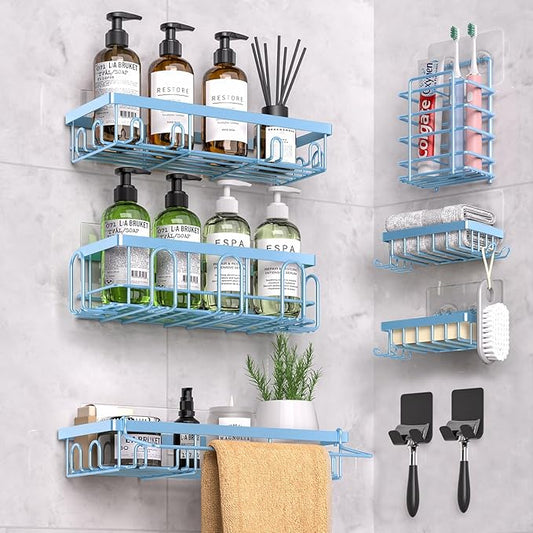 Shower Caddy 9 Pack, Blue 9 Pack