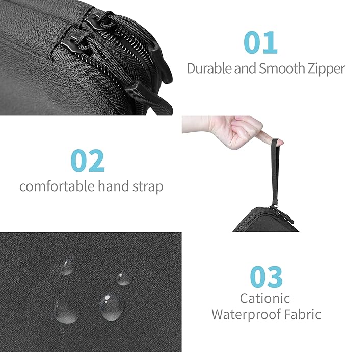 Electronics Organizer Travel Case, SD Card-Black