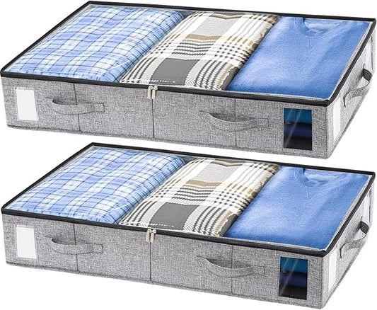2 Pack Under Bed Storage Containers, Shoes