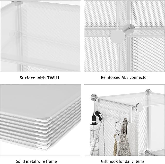 Cube Storage Organizer, Closet Organizers and Storage, 6 Cube Shelves Bookshelf