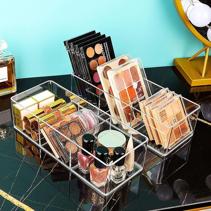 Acrylic Organizer, 3+3 Compartment