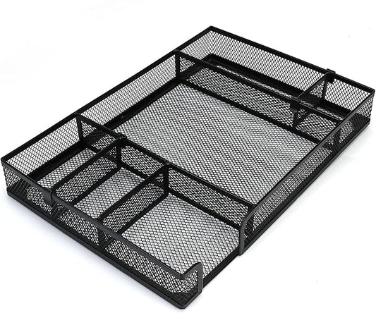 Desk Drawer Organizer Tray with Adjustable Compartments