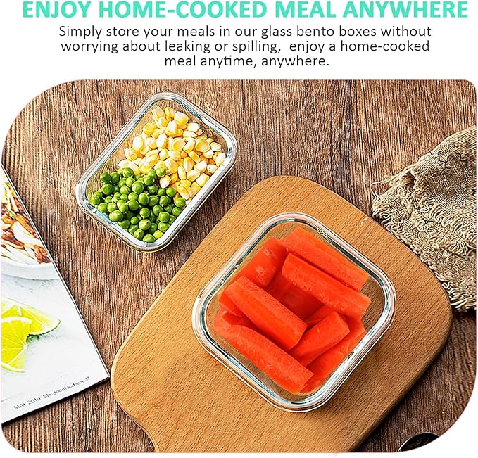 KOMUEE 24 Pieces Glass Food Storage Containers Set, Meal Prep Containers, BPA-Free Airtight Glass Storage Containers with lids,Freezer, Microwave and Oven Safe,White