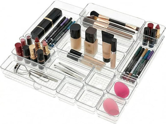 Clear Acrylic Makeup Organizer and Make Up Storage for Vanity