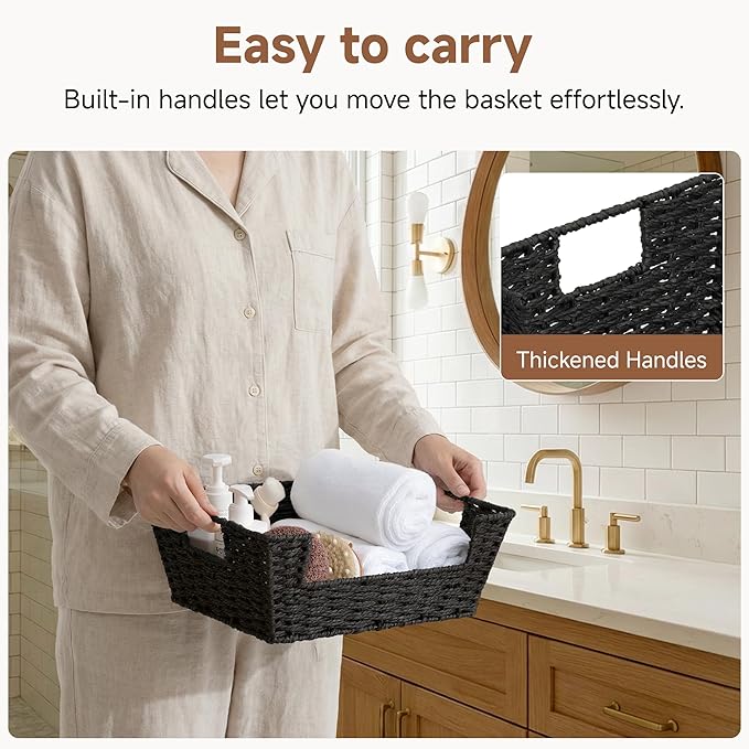 Wicker Storage Basket, Pantry Organizers and Storage