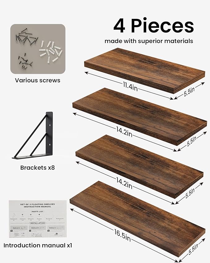 Wall Shelves for Bathroom Decor
