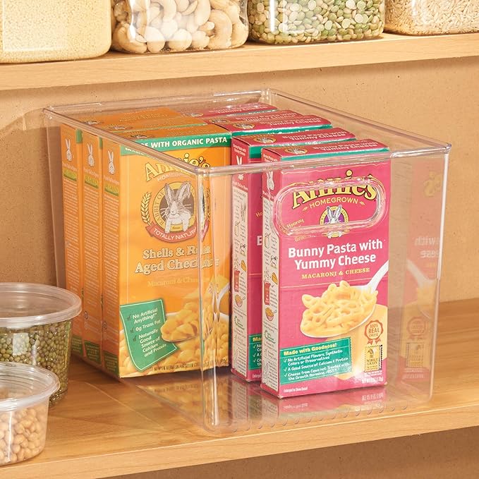 Linus BPA-Free Plastic Deep Kitchen Storage Bin with Handles, 12" x 8" x 7.75"