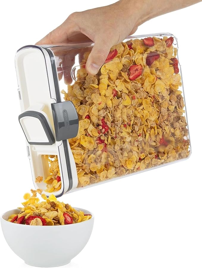 ProKeeper+ Airtight Food Storage Container Set, Grey, 9-Piece