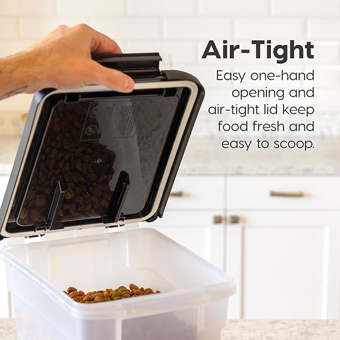 USA Airtight Dog Food Storage Container, Up to 10 lbs Each, 2 Pack