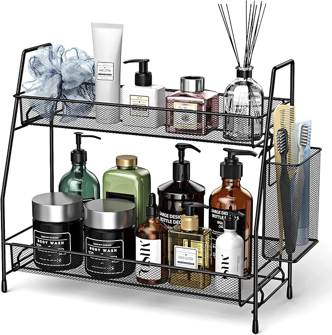 Bathroom Organizer Countertop, Spice Rack Organizer for Cabinet