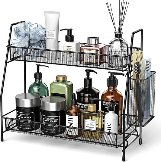 Bathroom Organizer Countertop, Spice Rack Organizer for Cabinet