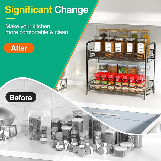 Spice Rack Organizer for Countertop