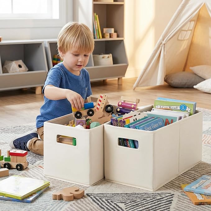 Fabric Storage Baskets for Shelves, Closet Organizers and Storage Bins