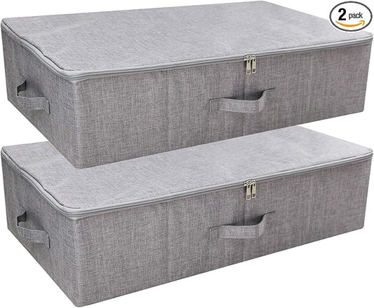 Iwill CREATE PRO Folding Breathable Underbed Storage Bins with Lids