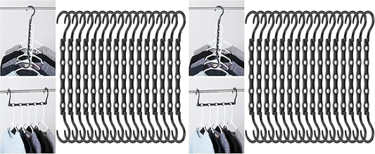 Mr. Pen- Space Saving Hangers for Clothes, 16 pcs, Black