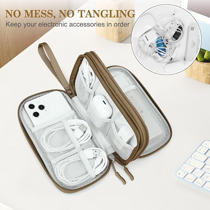 Electronic Organizer, Earphone Brown