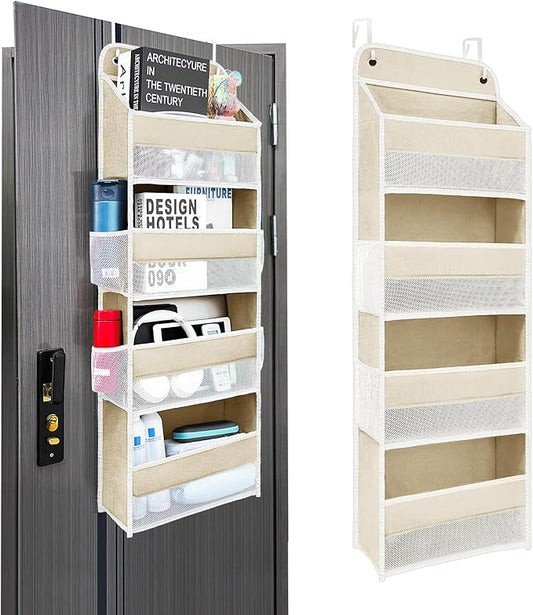 Over the Door Organizer with 4 Side Mesh Pockets