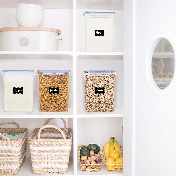 Large Food Storage Containers 5.2L / 175oz, Pack of 2