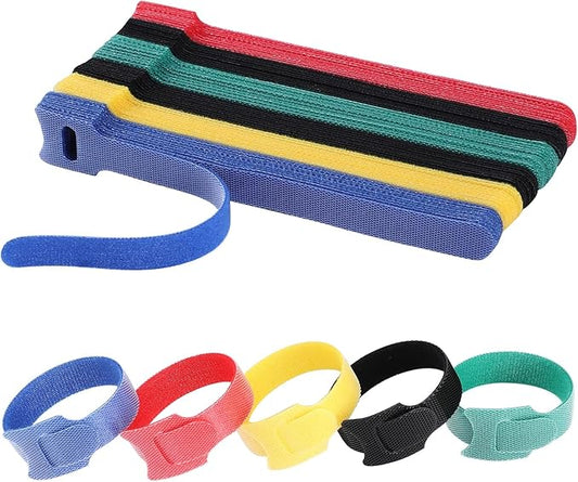 150PCS 8 Inch Cable Ties Reusable Multi-Purpose Wire Ties Cord Organizer