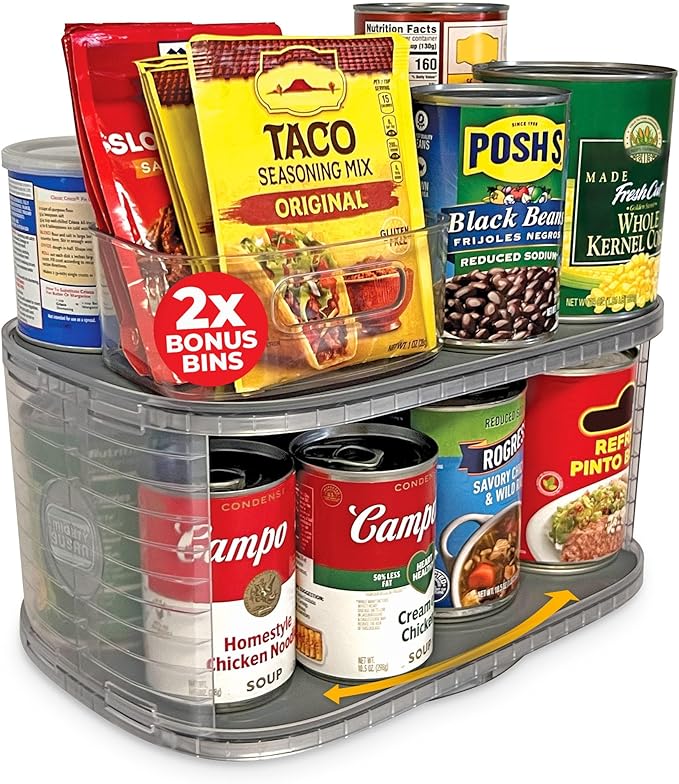Mighty Susan 2-Tier Lazy Susan Pantry Organizer